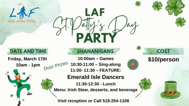St. Patrick's Day Party!